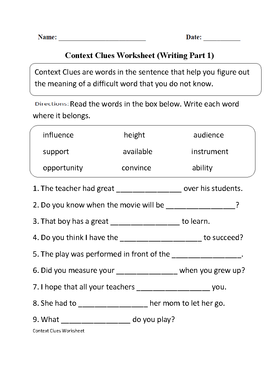 Worksheets Pages : High School English Worksheets Vocabulary Pdf - Free Printable 7Th Grade Vocabulary Worksheets