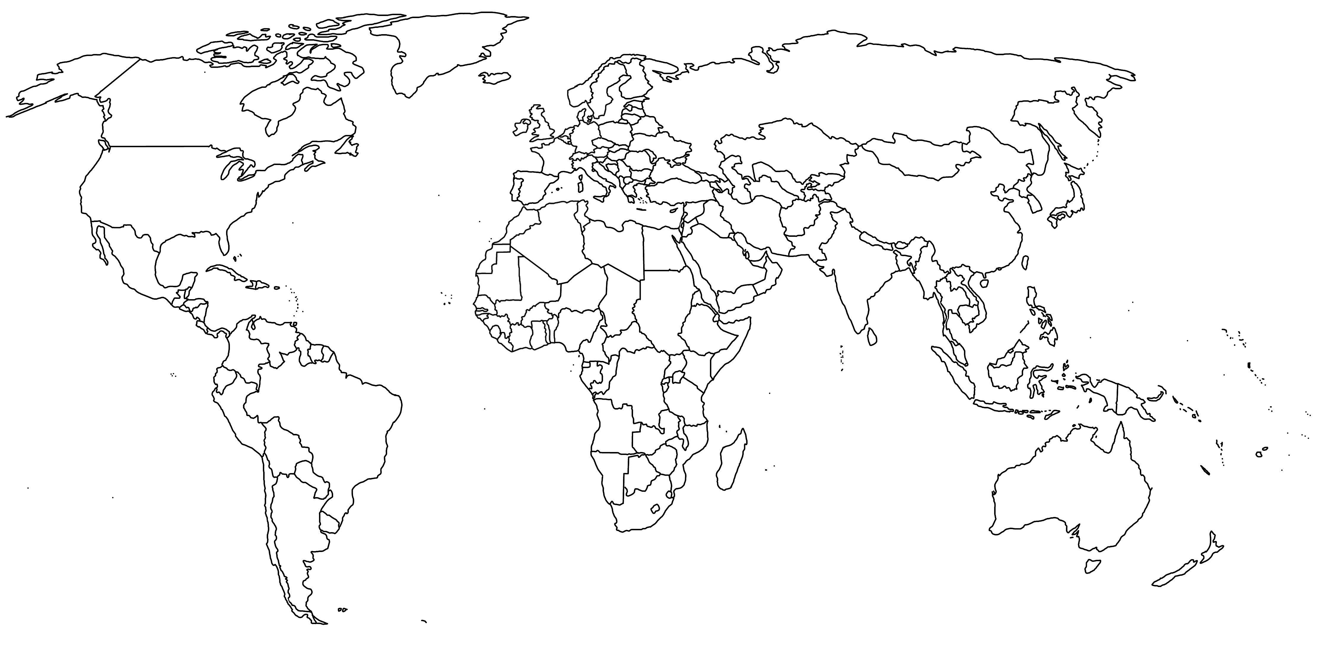 free printable world map pdf