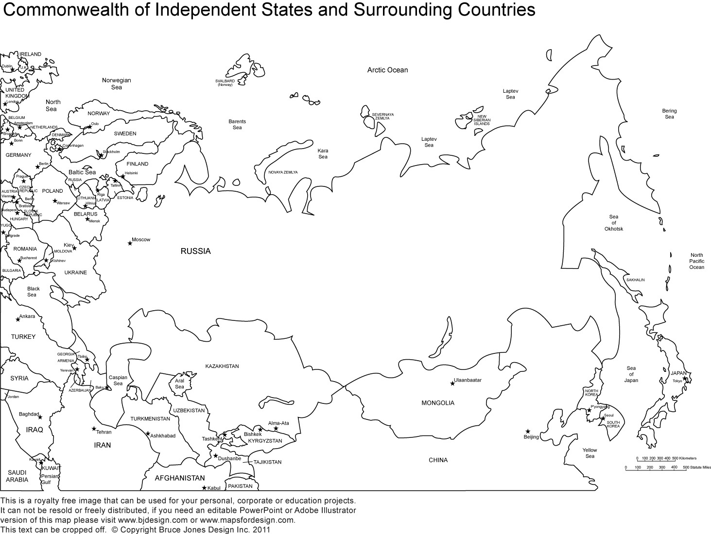 World Regional Printable, Blank Maps • Royalty Free, Jpg - Free Printable Map Of Russia