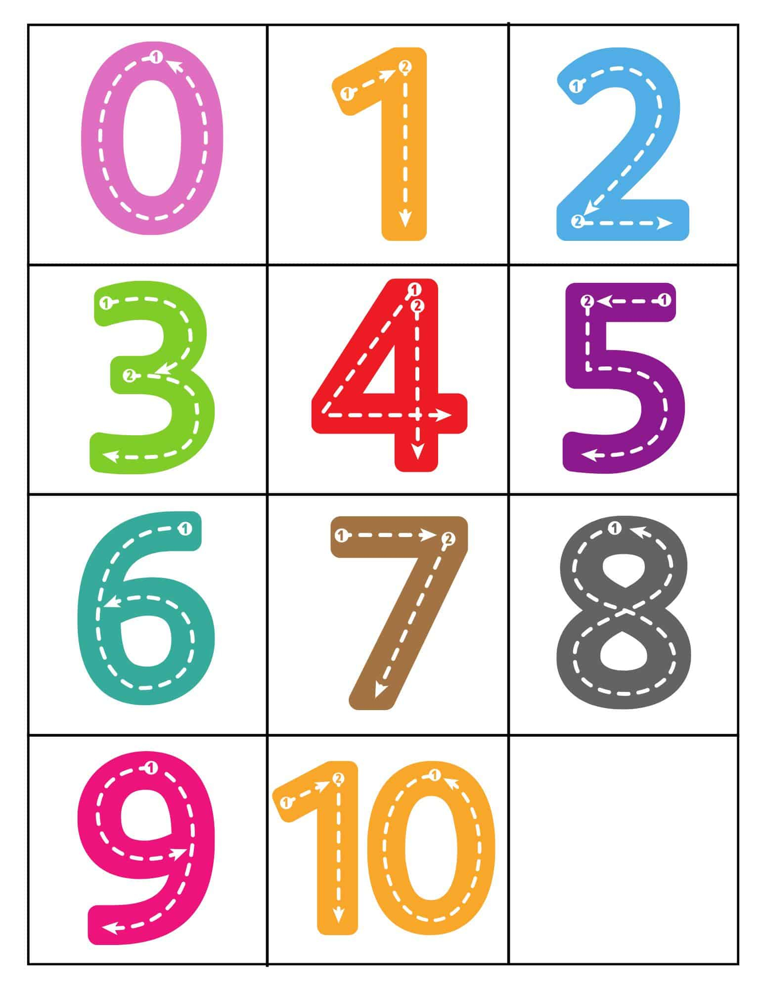 0-10 Printable Numbers (Free Templates In All Sizes) - Large Printable Numbers 1-10