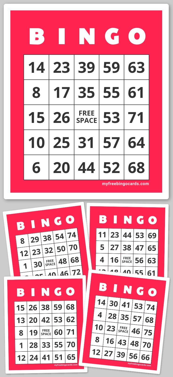 1-75 Number Bingo | Bingo Cards Printable, Free Printable Bingo - Free Printable Bingo Cards 1-75
