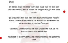 Free Printable And Editable Letters From Santa