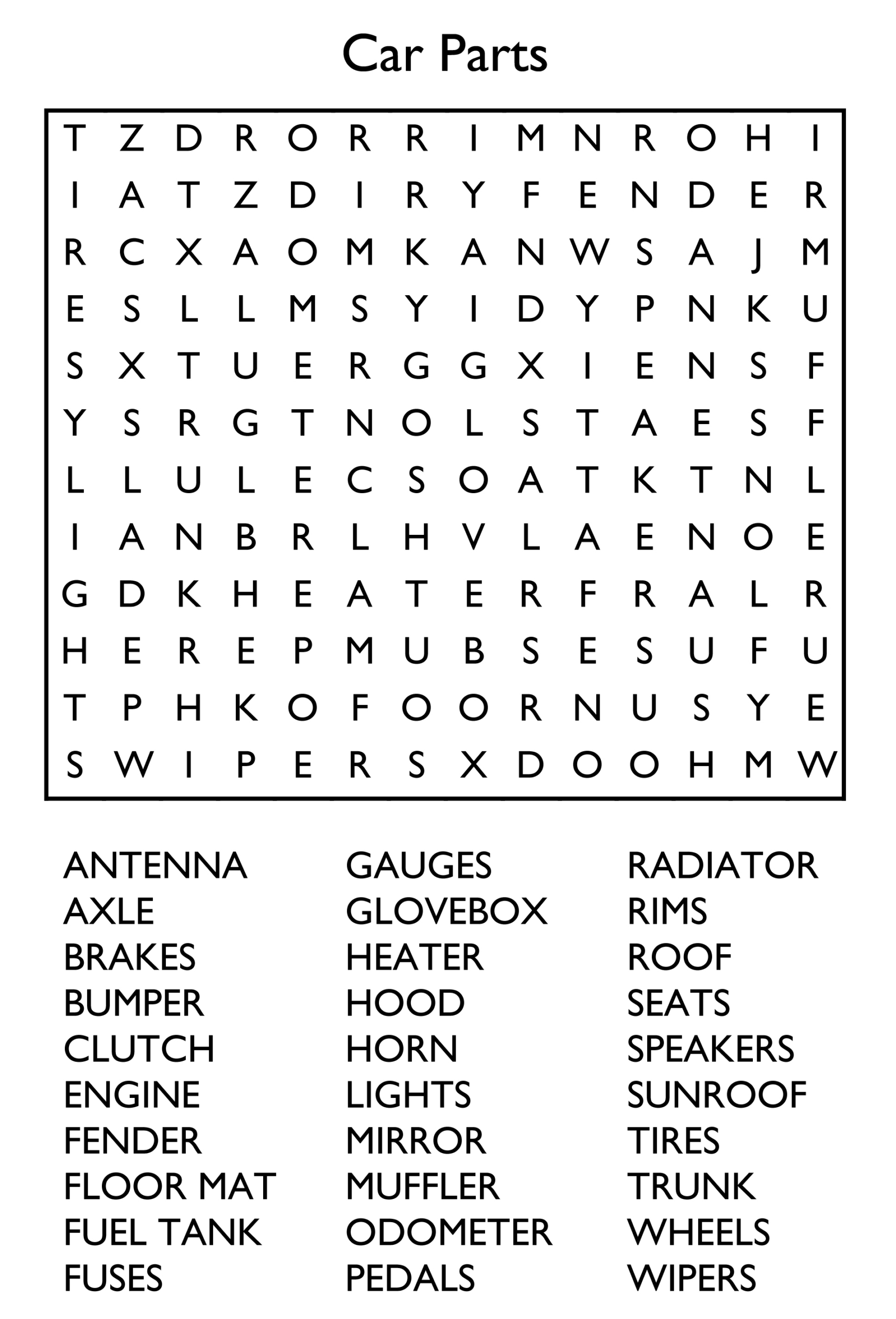 10 Free Printable Word Search Puzzles - Free Printable Adult Word Search Free Printables
