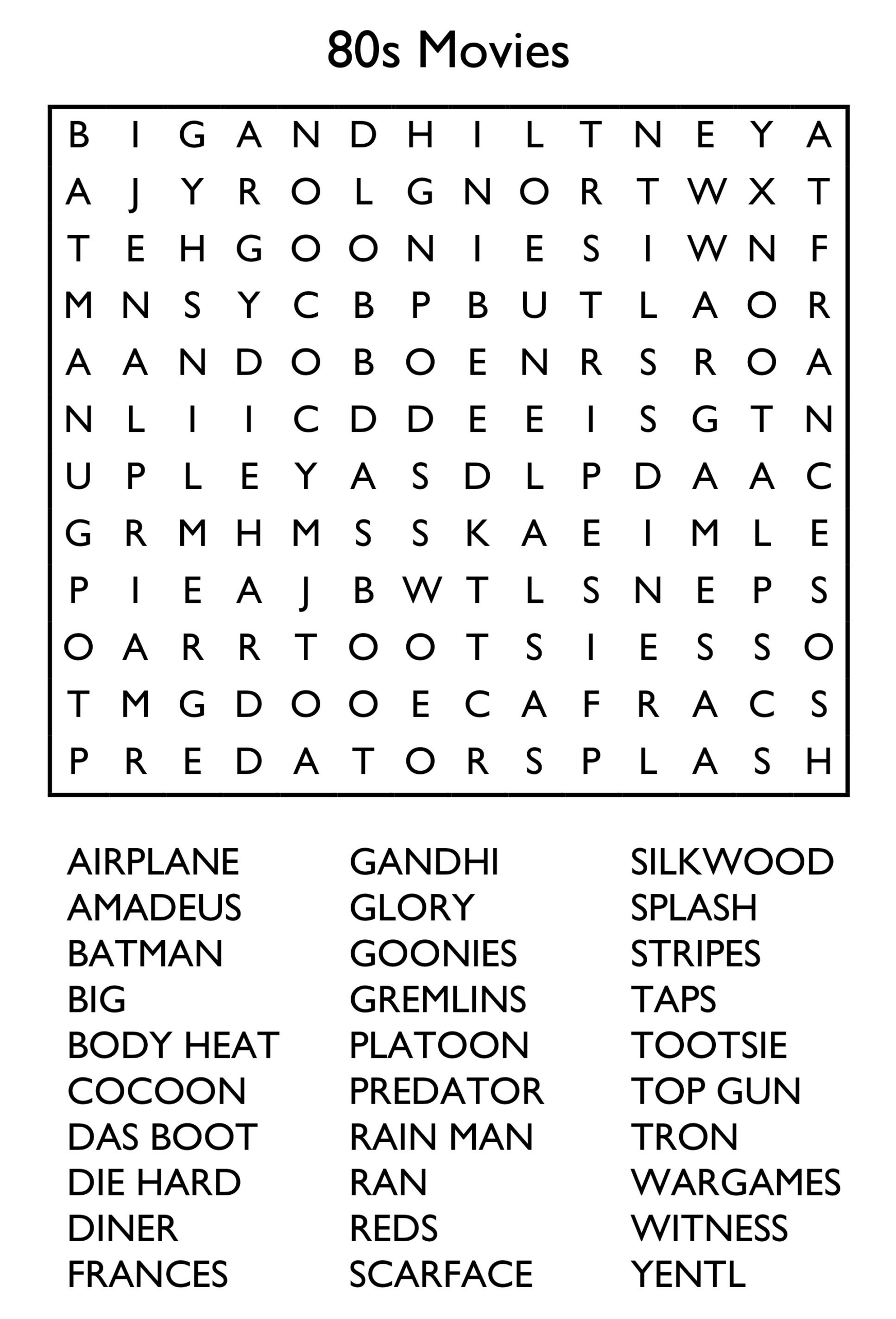 10 Free Printable Word Search Puzzles - Free Printable Adult Word Search Free Printables