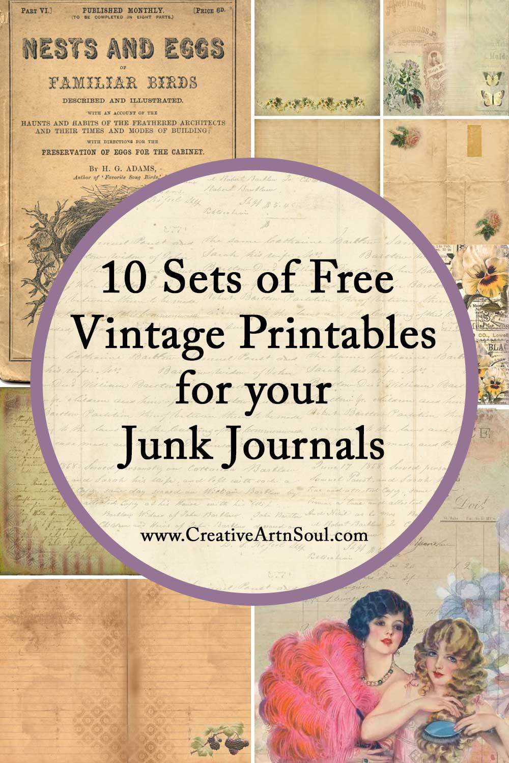 10 Sets Of Free Vintage Printables For Your Junk Journals - Free Printable Images Vintage