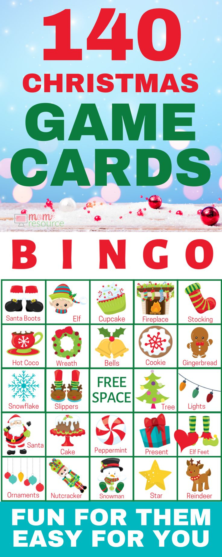 1,000 Christmas Printable Bingo Cards For Large Groups - Printable Bingo Cards For Large Groups Free