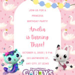 11+ Gabby And Her Cat Friends Canva Birthday Invitation Templates   Free Printable Littlest Pet Shop Birthday Party Invitations