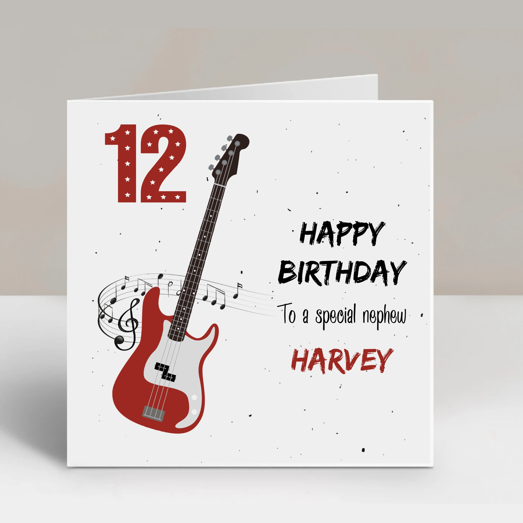 18Th Guitar Birthday - Etsy Uk - Free Printable Birthday Cards Guitar
