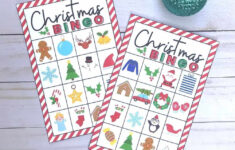 Christmas Bingo Printable Card 20 For Preschoolers