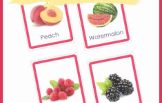 Flashcards Fruit Free Printable