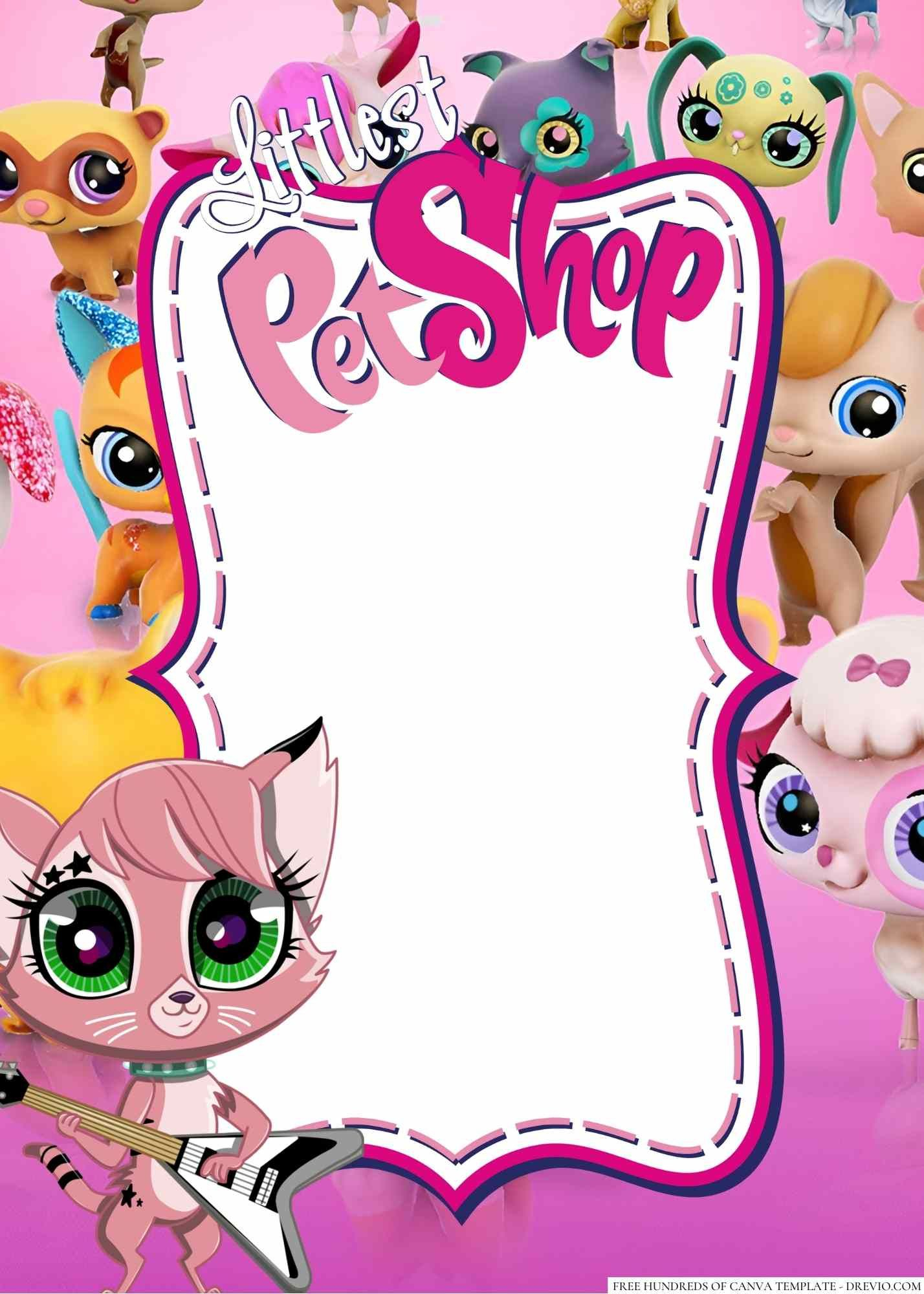 22+ The Littlest Pet Shop Canva Birthday Invitation Templates - Printable Sample Of Littlest Pet Shop Party