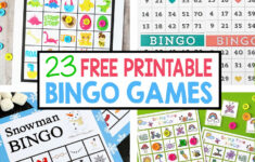 Free Printable Large Bingo Cards