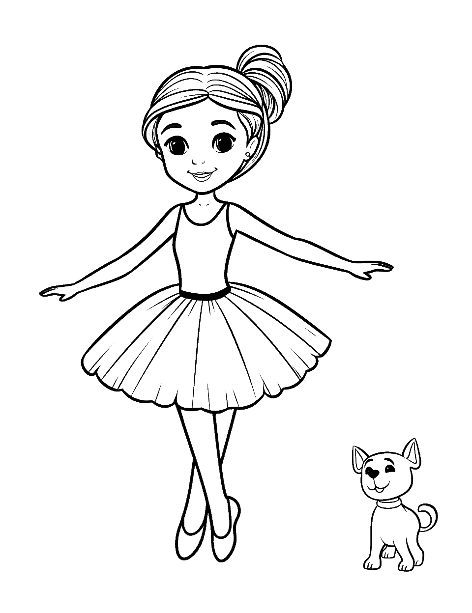 25 Ballerina Coloring Pages: Free Printable Sheets - Free Printable Dance Pictures