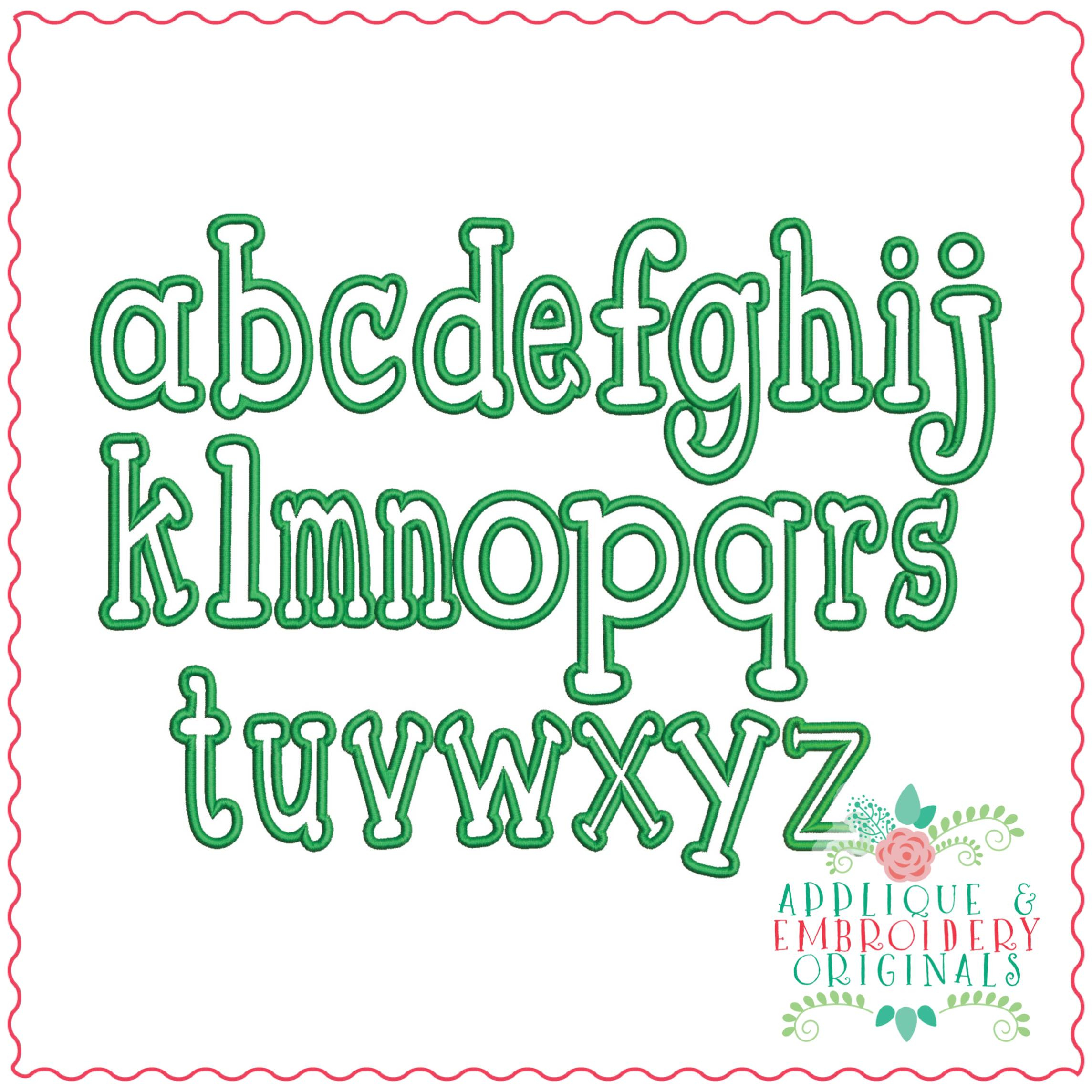 2882 Closer To Free Applique Font - Applique &amp;amp; Embroidery Originals - Free Printable Fonts For Applique