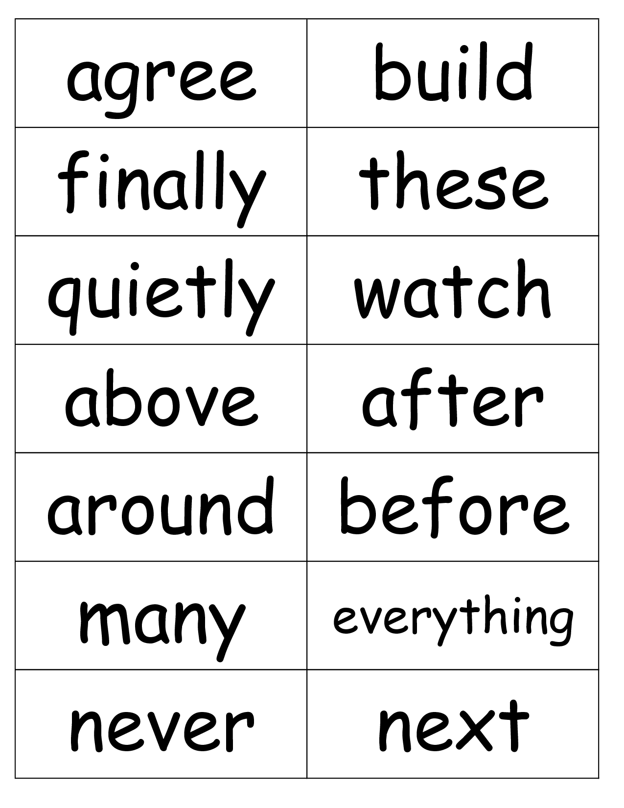 2Nd Grade Sight Words Flash Cards | Sight Word Flashcards, Sight - Free Printable 2Nd Grade Sight Words Flash Cards