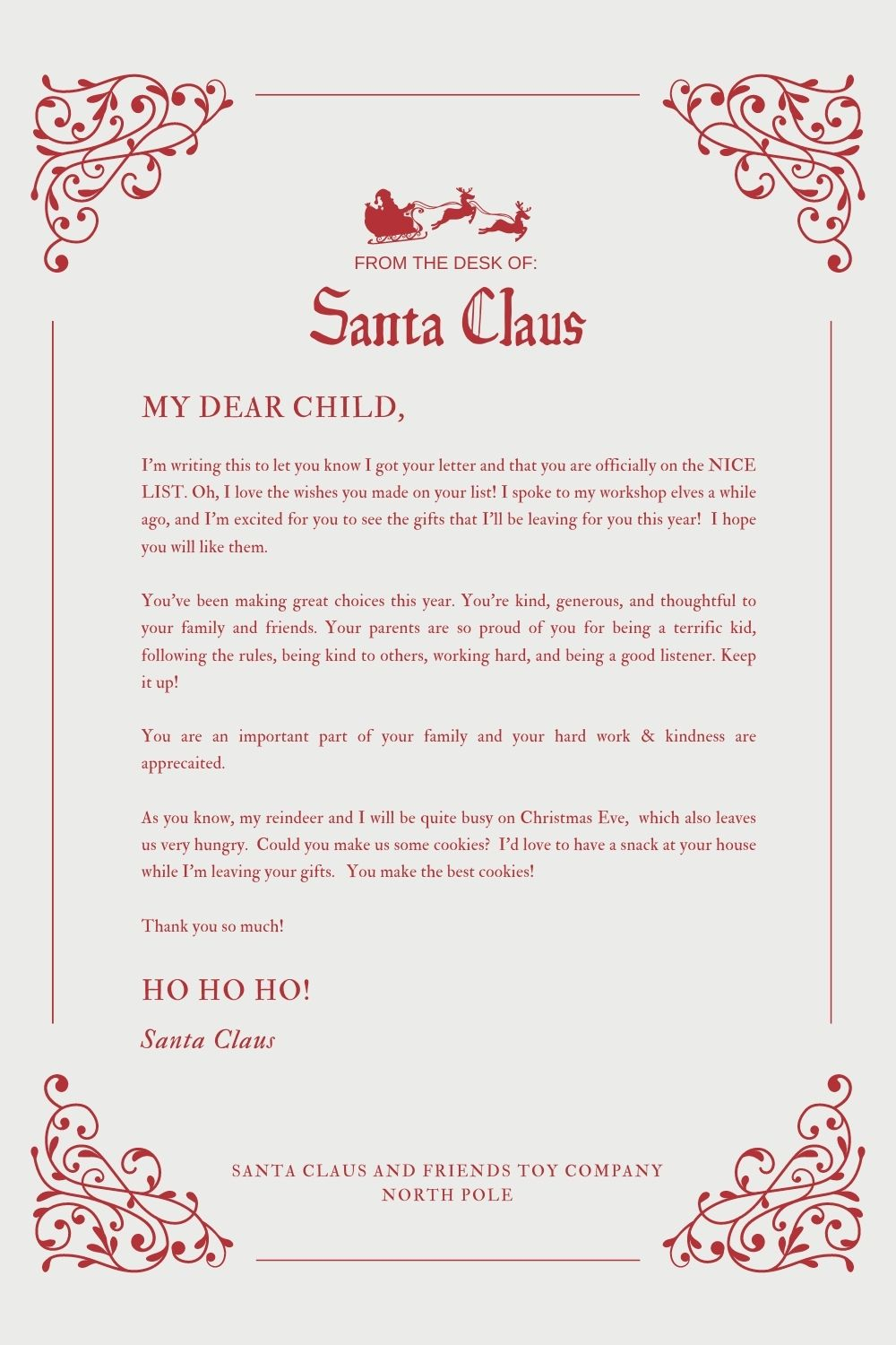 30+ Free Santa Letter Templates To Print &amp;amp; Use (Right Now!) - Your - Free Printable And Editable Letters From Santa