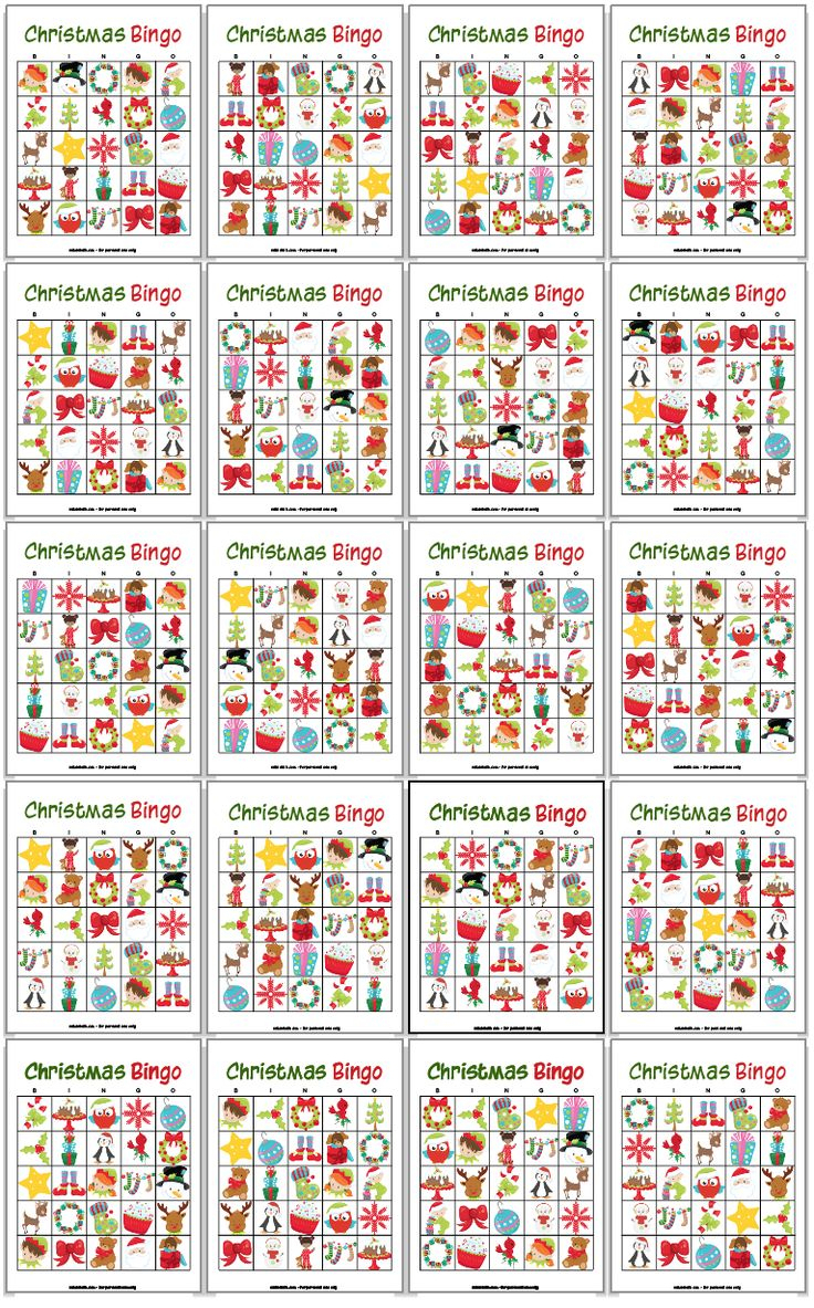 34 Printable Christmas Bingo Cards | Christmas Bingo, Printable - Printable Bingo Christmas 20