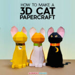 3D Papercraft Cat: Free Animal Papercraft Template & Svg File   Free Printable Papercraft Templates