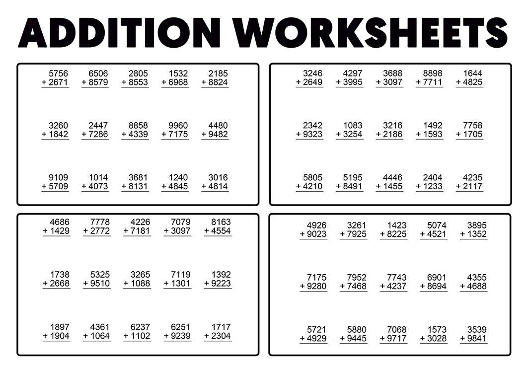 4 Digit Addition Worksheets | Free And Printable Resources - Free Printable Addition Worksheets For Grade 4