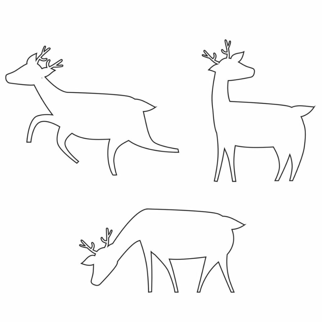 4 Free Reindeer Templates | Journey To Sahm - Free Printable Reindeer Stencils