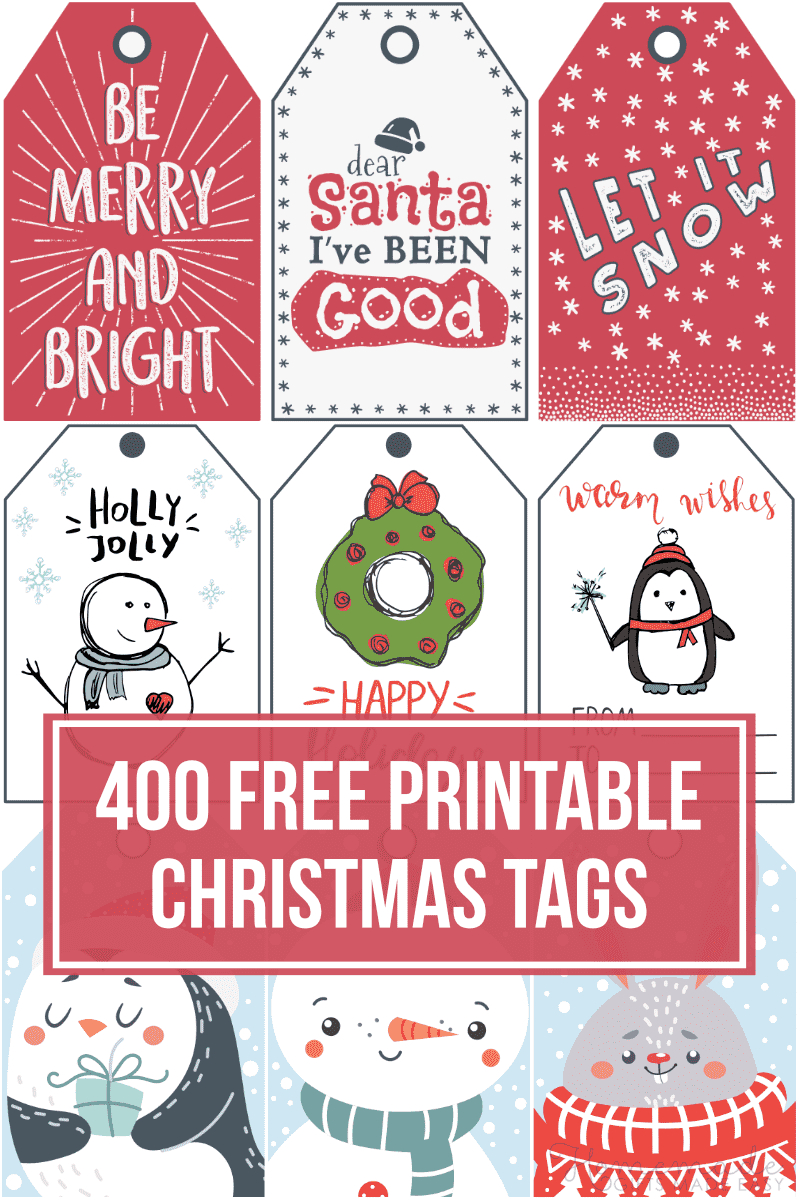 400 Free Printable Christmas Tags For Your Holiday Gifts - Free Printable Christmas Labels Word