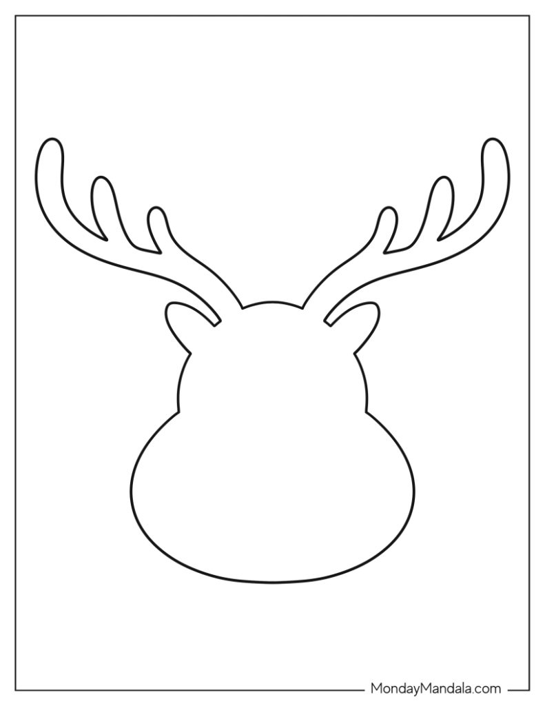 42 Reindeer Templates (Free Pdf Printables) - Free Printable Reindeer Stencils