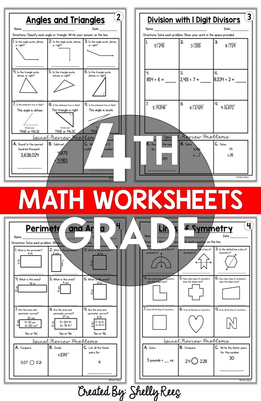 4Th Grade Math Worksheets Free And Printable - Appletastic Learning - Free Printable Addition And Subtraction Worksheets For 4Th Grade