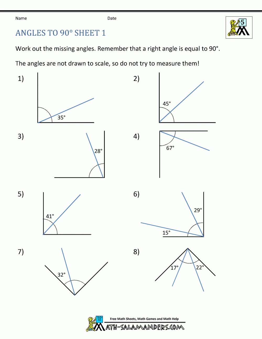 5Th Grade Geometry - Free Printable Math Worksheets For Grade 5 Geometry