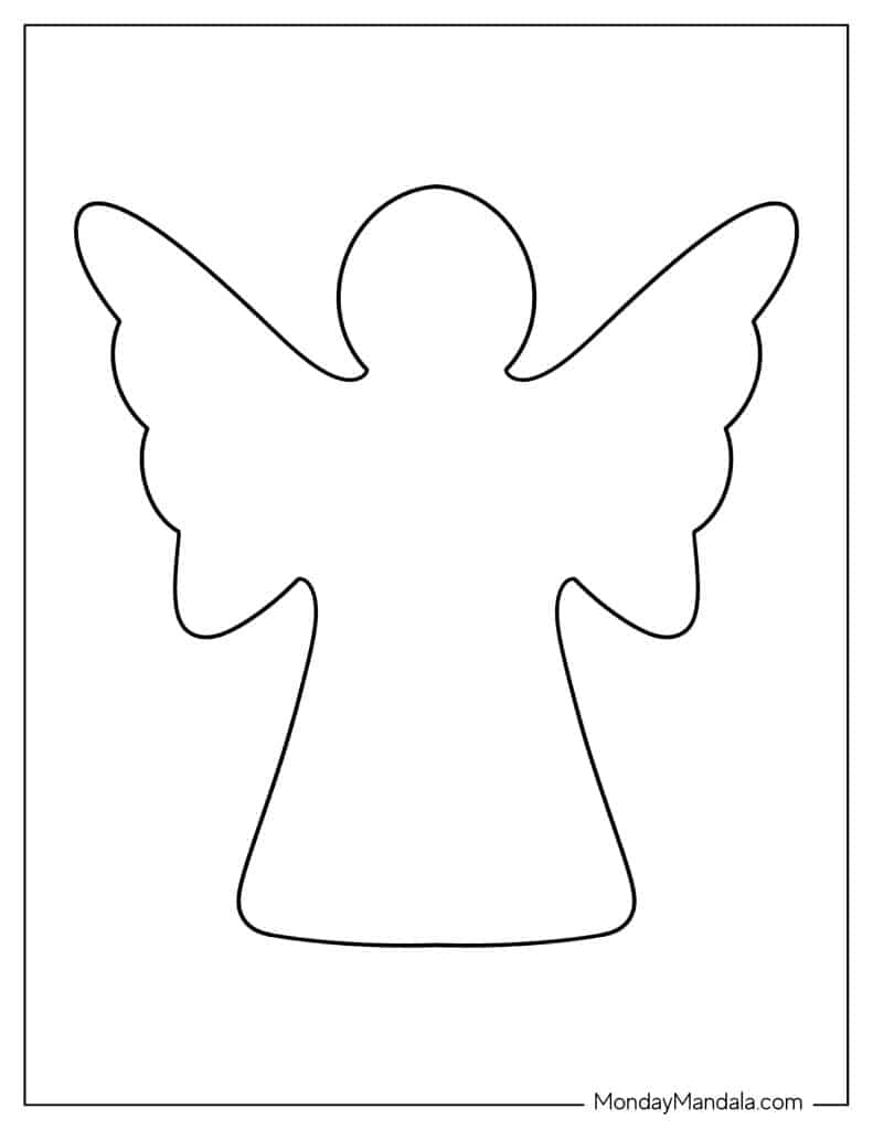60 Angel Templates (Free Pdf Printables) - Free Printable Angel Templates