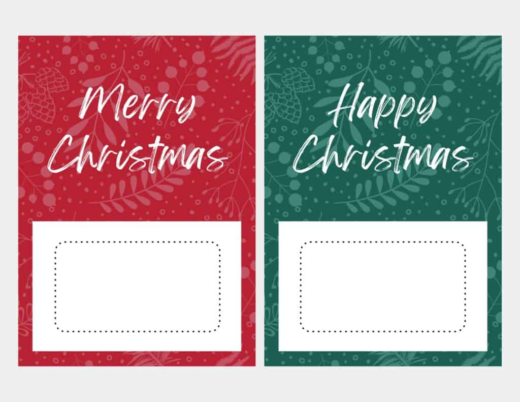 7 Free Printable Christmas Gift Card Holders - My Printable Home - Gift Cards Free Printables