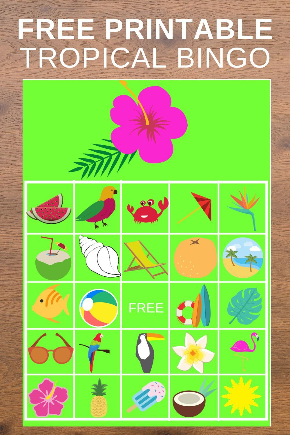 7 Ideas De Hawai | Hawai, Bingo, Juego Bingo - Free Printable Hawaiian Bingo Cards