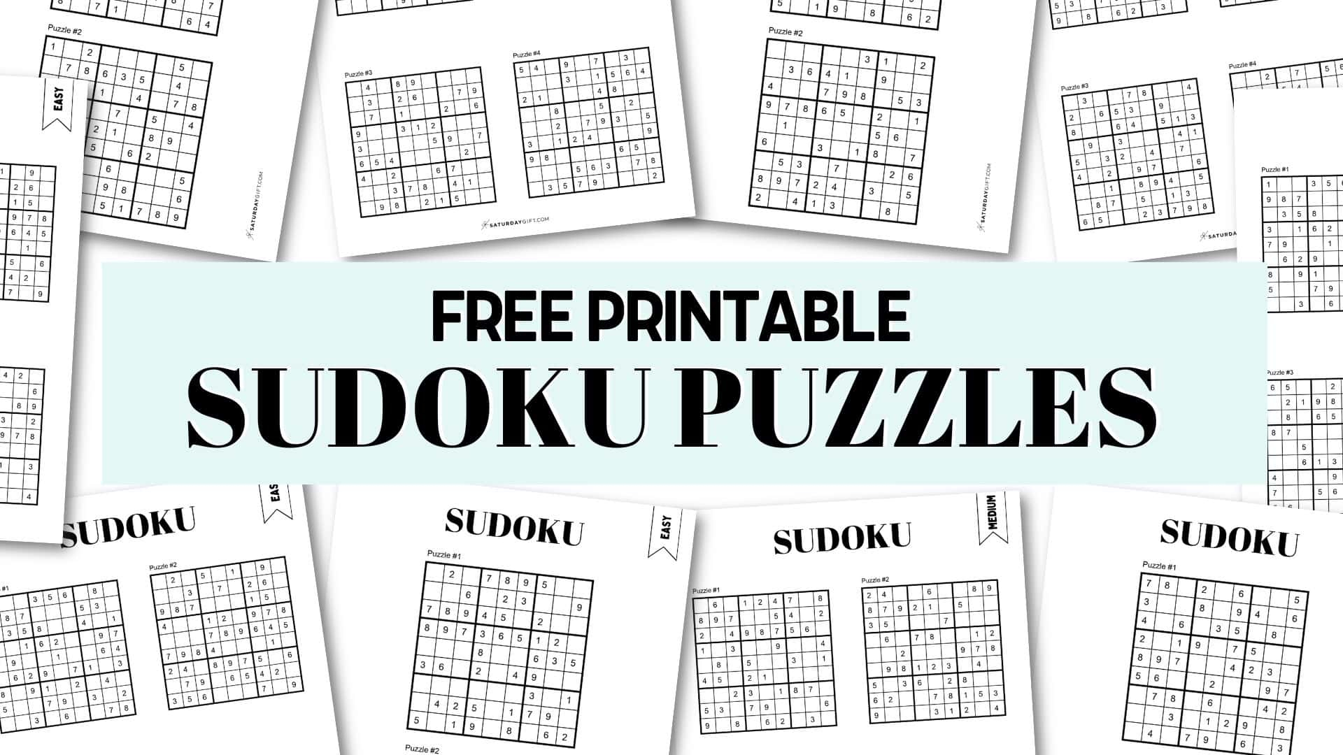 72 Free Printable Sudoku Puzzles | Saturdaygift - Free Printable Tough Sudoku