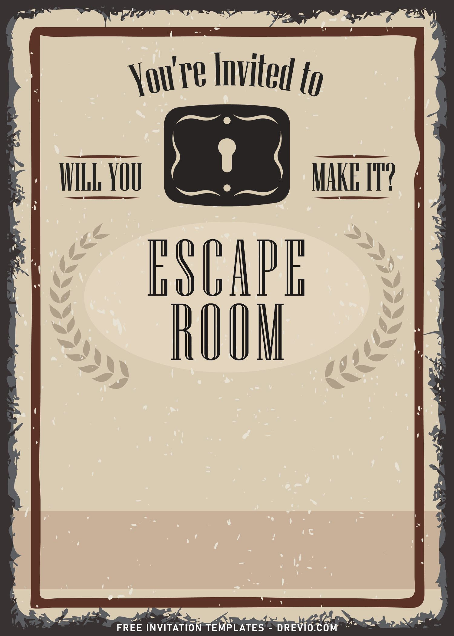 8+ Fun Riddles Escape Room Birthday Invitation Templates - Free Printable Escape Room Invitations