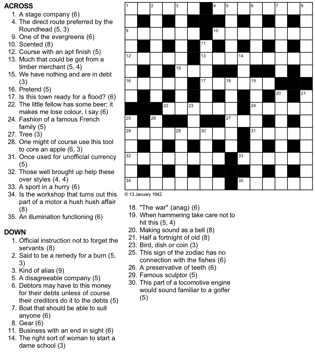 A Cryptic Tribulation Turing Test Crossword Puzzle - Free Printable Cryptic Crossword Puzzles