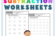 Free Printable Addition And Subtraction Worksheets For 4Th Grade