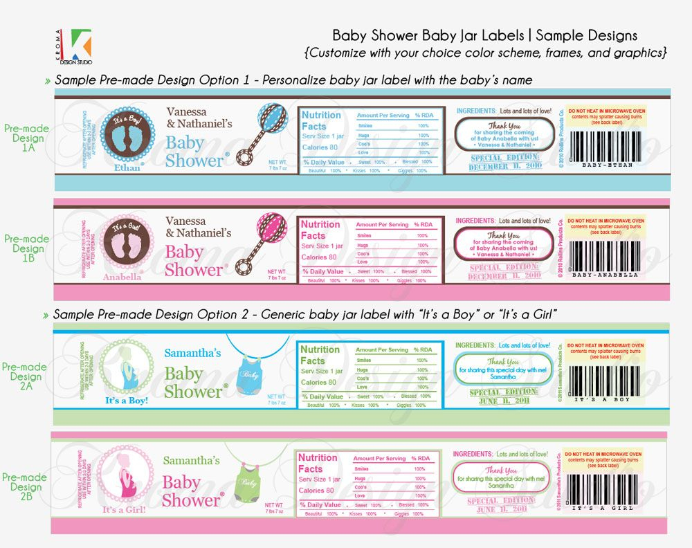 Adorable Diy Printable Baby Jar Labels For Baby Showers - Free Printable Baby Food Jar Labels
