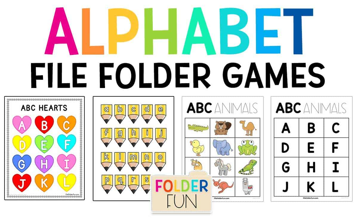 Alphabet File Folder Games - File Folder Fun - Free Printable Alphabet Games And Activities