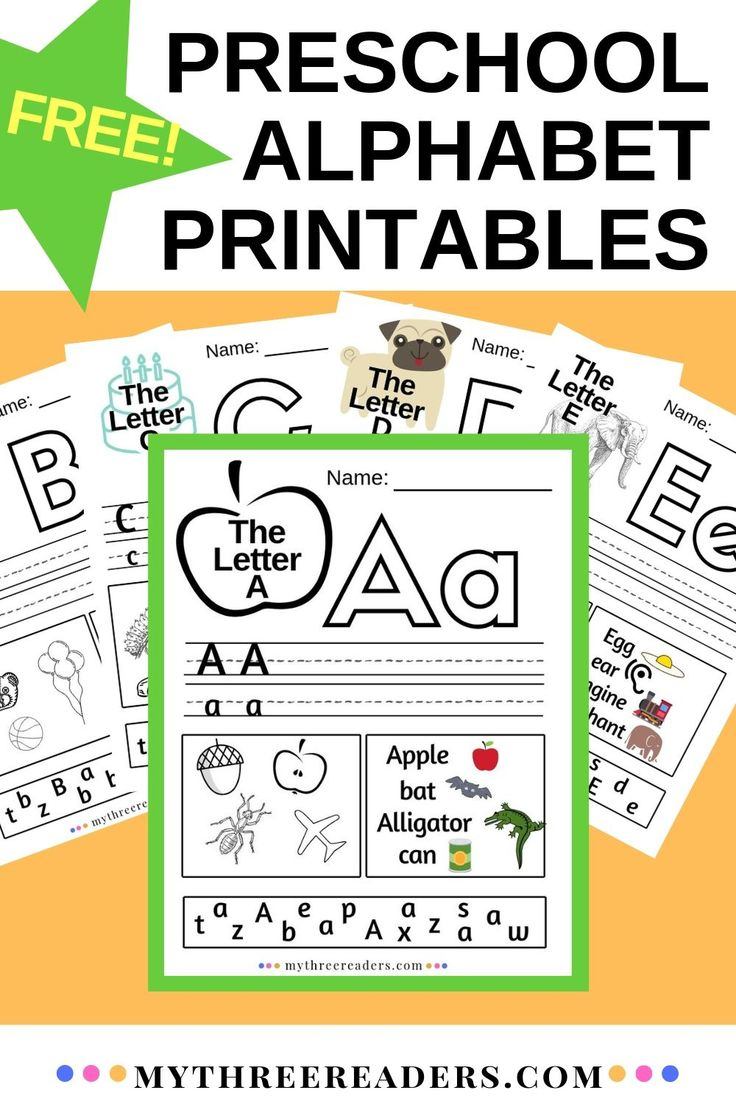 Alphabet Worksheets A-Z | Abc Printables For Preschool | Printable - Free Printable Alphabet Worksheets A-Z