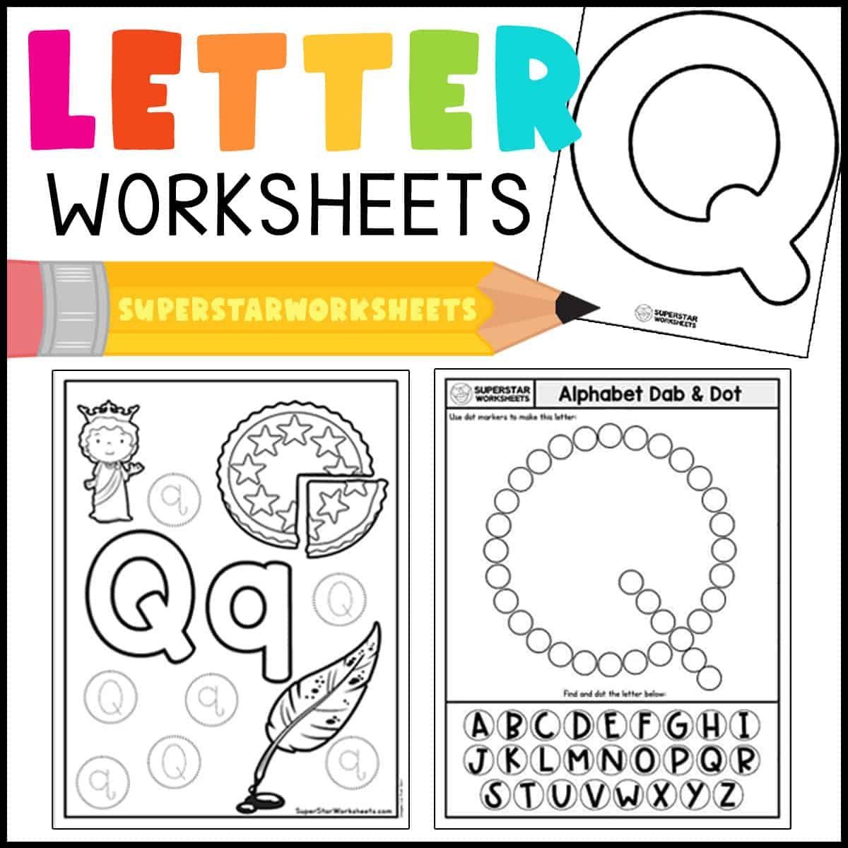 Alphabet Worksheets - Superstar Worksheets - Free Printable Alphabet Worksheets A-Z