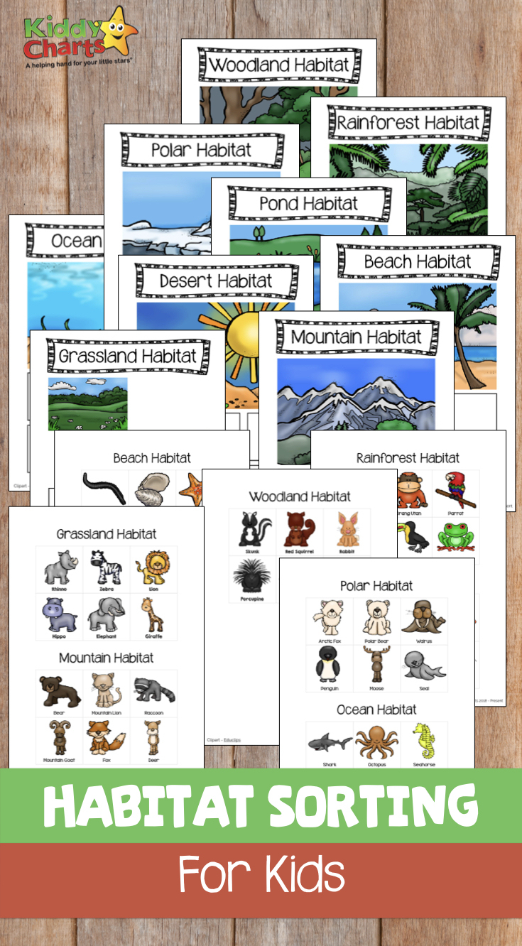 Animal Habitats Sorting Game For Kids: Free Printable - Animal Habitat Printable