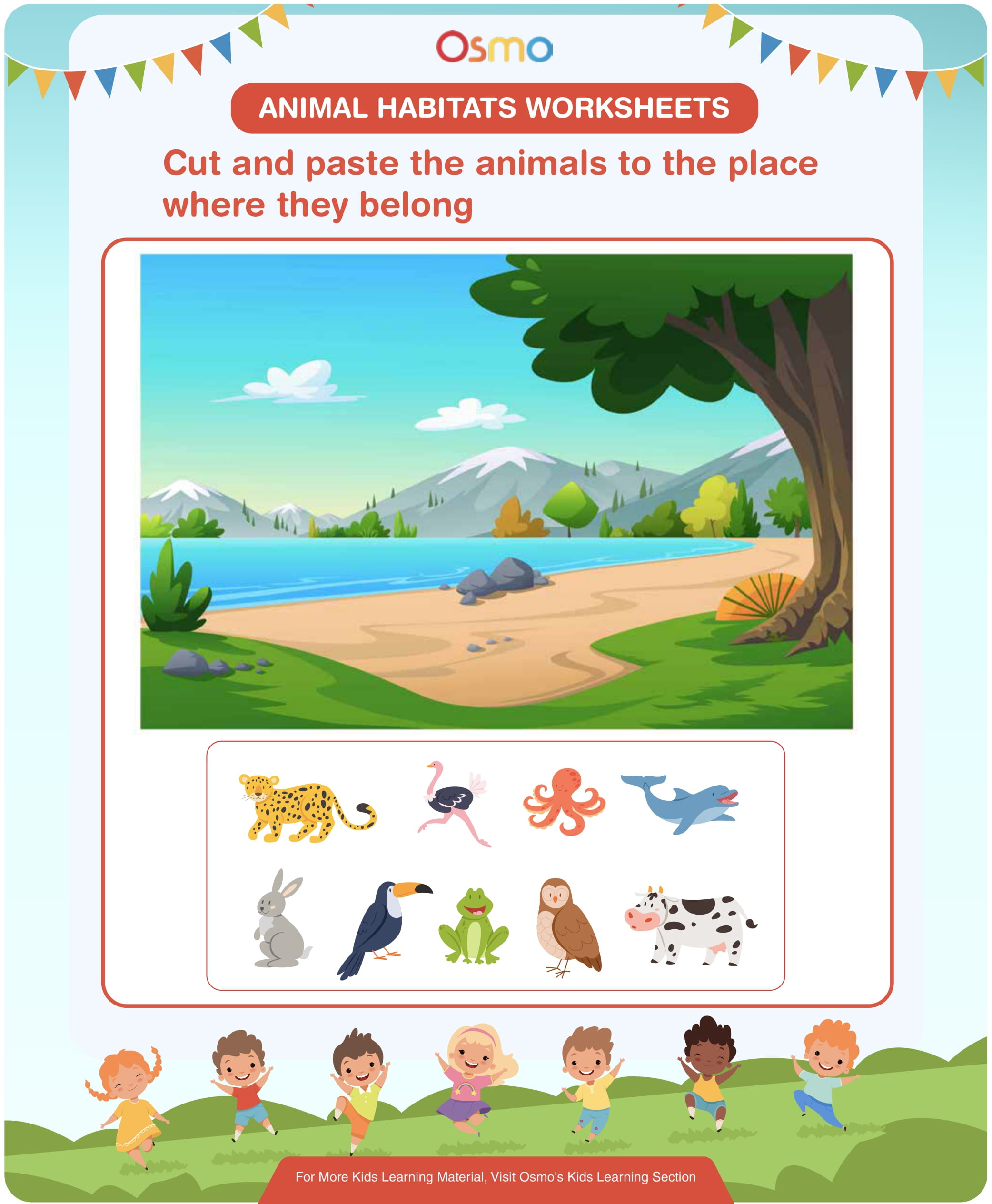 Animal Habitats Worksheets | Download Free Printables - Animal Habitat Printable