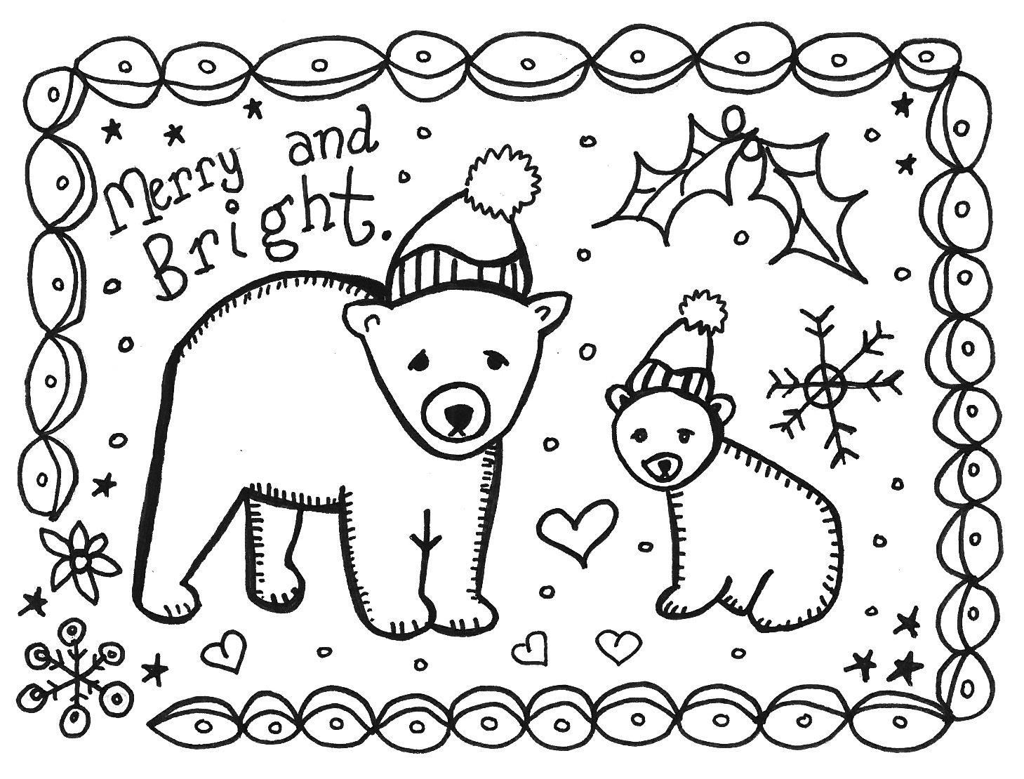 Art Is Basic-- Art Teacher Blog: Free Printable Holiday Card To Color - Free Printable Christmas Cards For Teachers