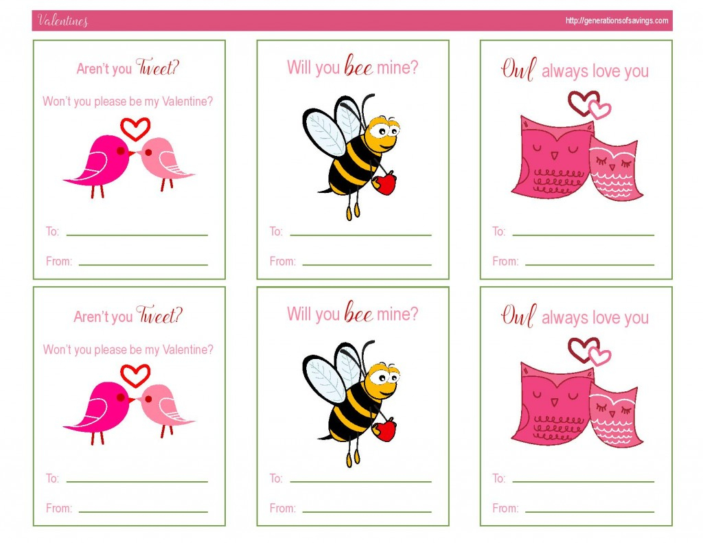 Awesome Free Printable Valentines Day Cards - Kat Balog - Free Printable Valentines Day