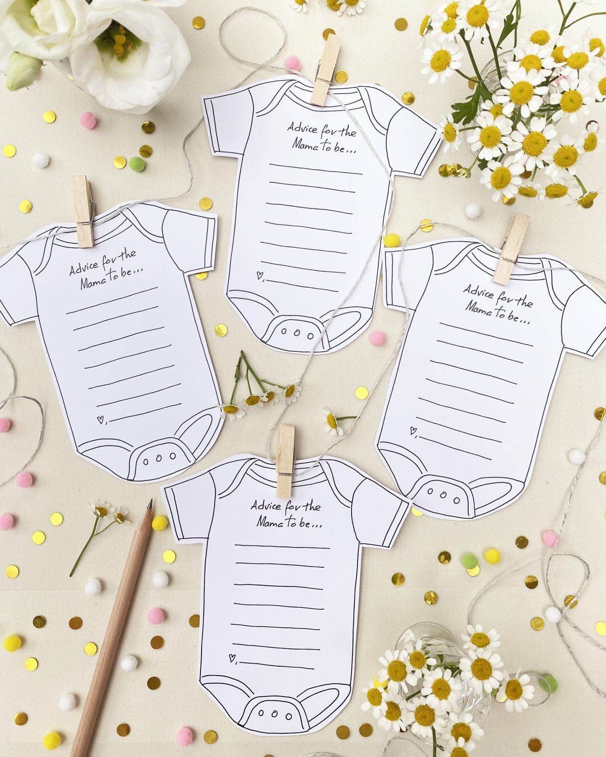 Baby Advice Card - Free Printable Advice Cards For Parents To Be