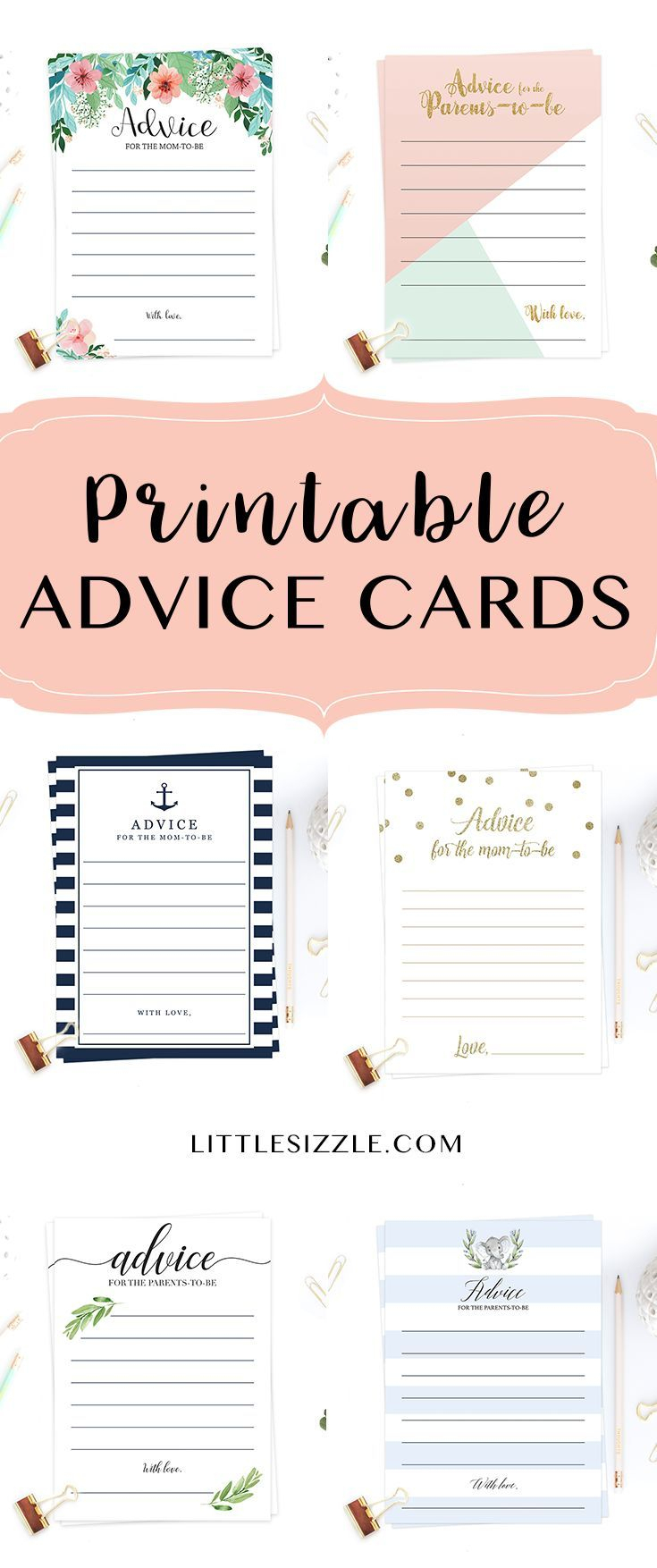 Baby Shower Advice Cards For Mom To Belittlesizzle. Printable - Free Printable Advice Cards For Parents To Be