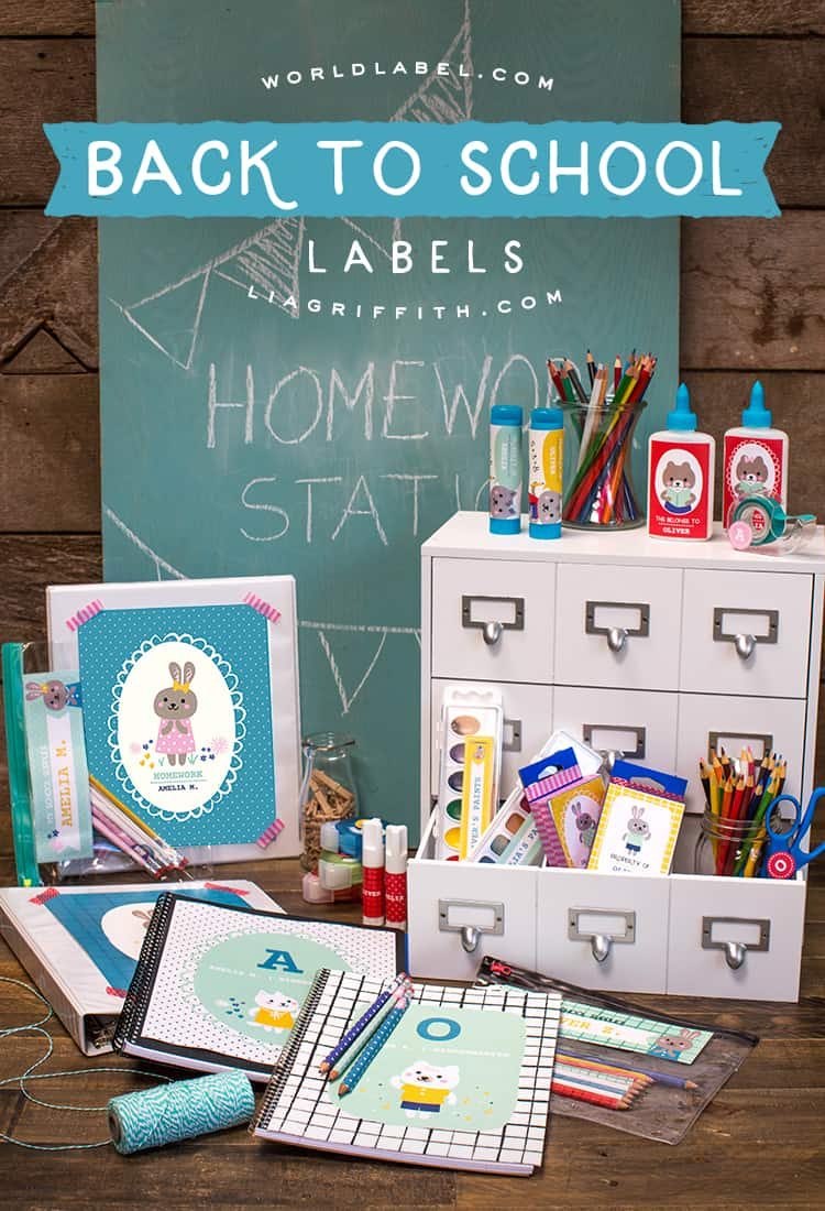 Back To School Label Printable Set Boys And Girls | Free Printable - Free Printable Stationery Labels