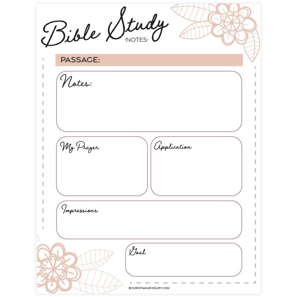 Bible Study Page - Flowers | Free Christian Printables - Free Bible Study Printable Sheets