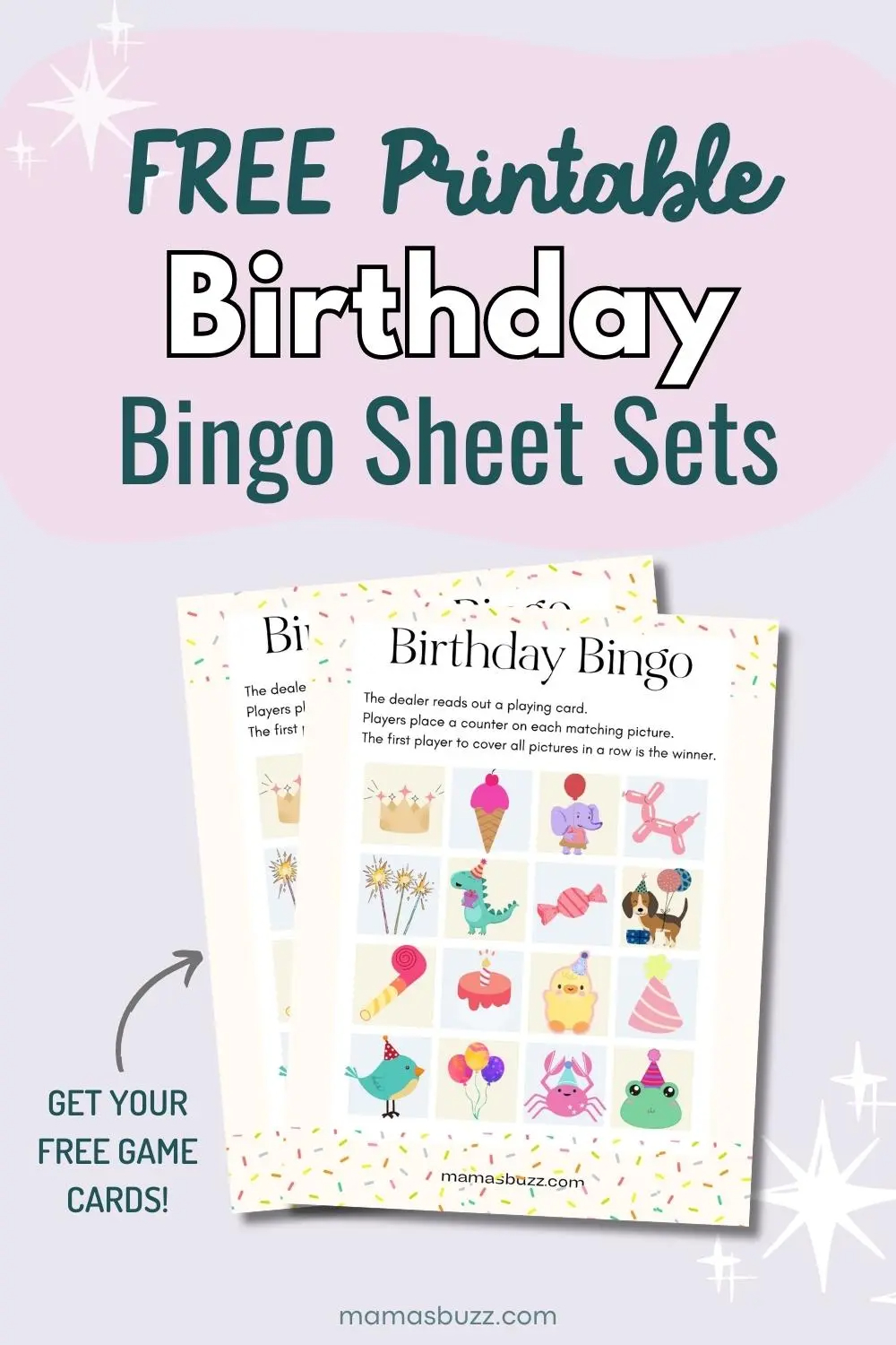 Birthday Bingo &amp;amp; Cute Free Printable Game Sheet - Free Printable Birthday Bingo Cards For Adults