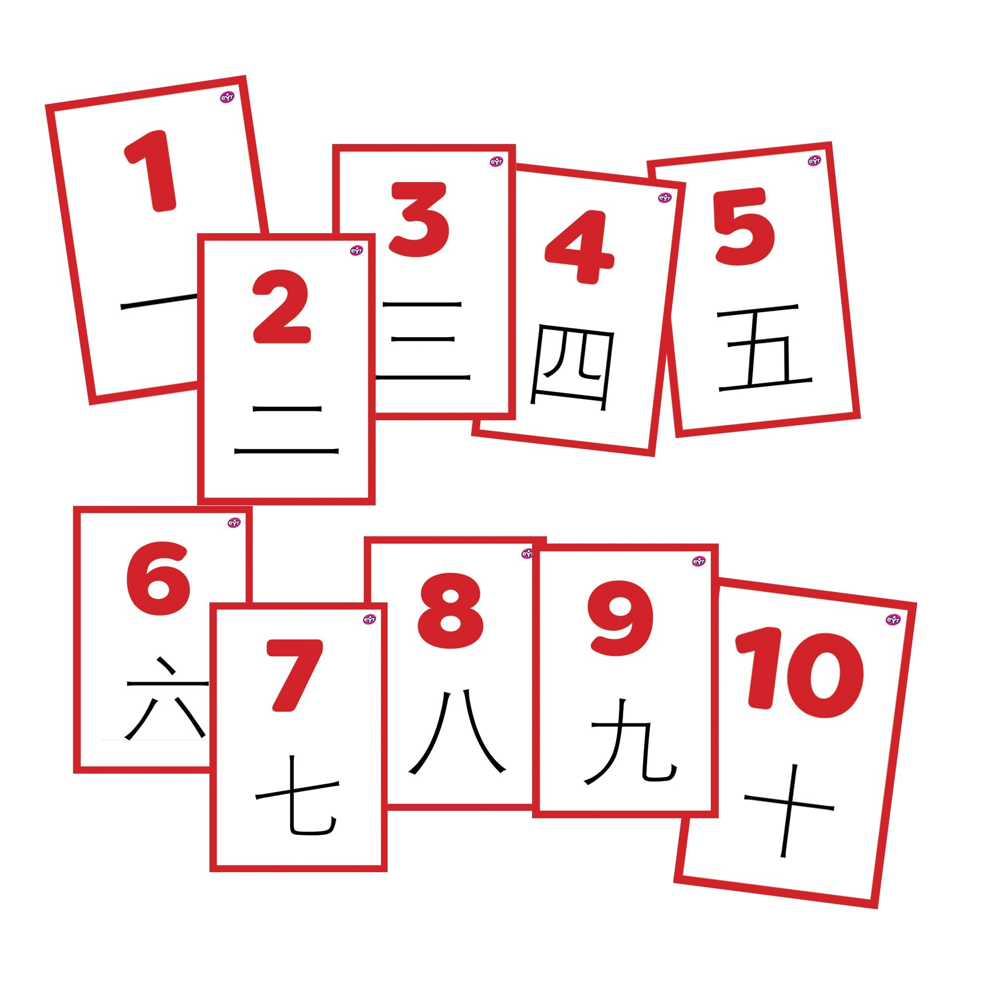 Chinese 1-10 Printable Number Flash Cards | Early Years Resources - Free Printable Mandarin Flashcards