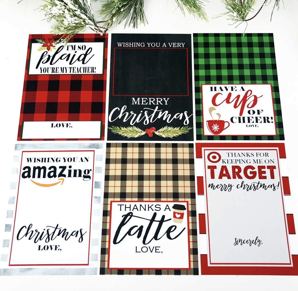 Christmas Gift Card Holder Free Printables - Crisp Collective - Gift Cards Free Printables